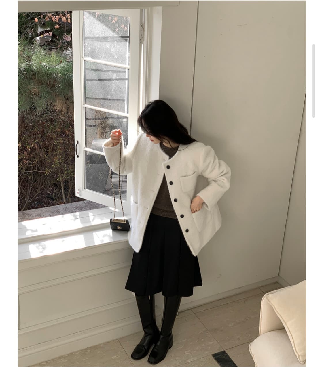 노카라 코트 자켓 원가 129000원 상품이미지1