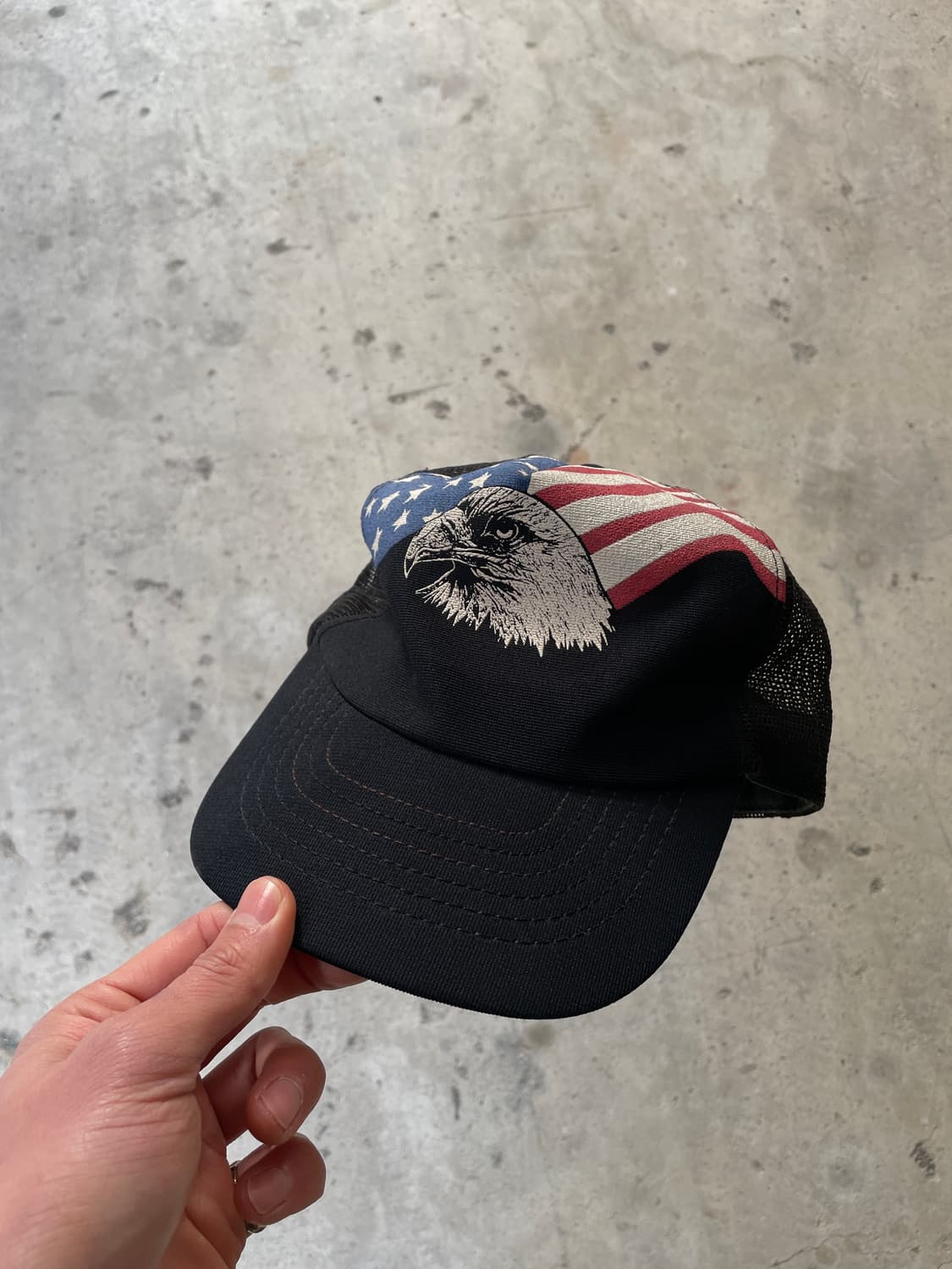 80s USA Flag Trucker Cap 상품이미지8