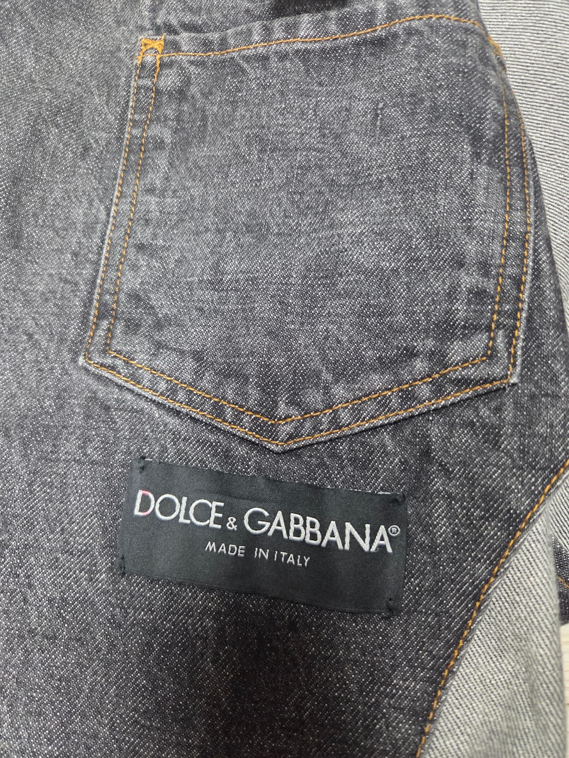 90s 돌체앤가바나 워싱 데님 블레이저 상품이미지8