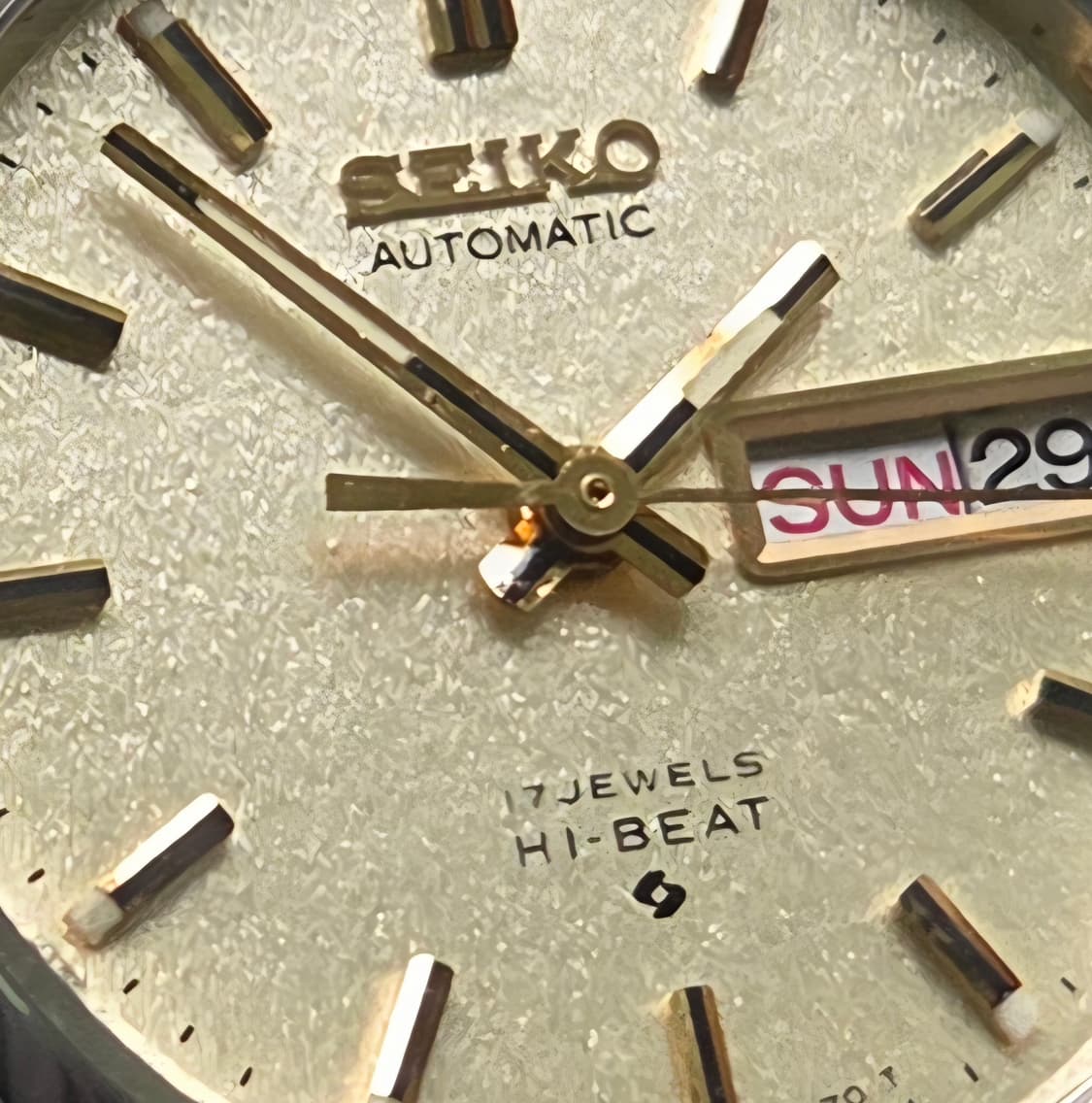 레어] 빈티지 세이코 하이비트 골드 보카시 다이얼 데이데이트 여성용  상품이미지2