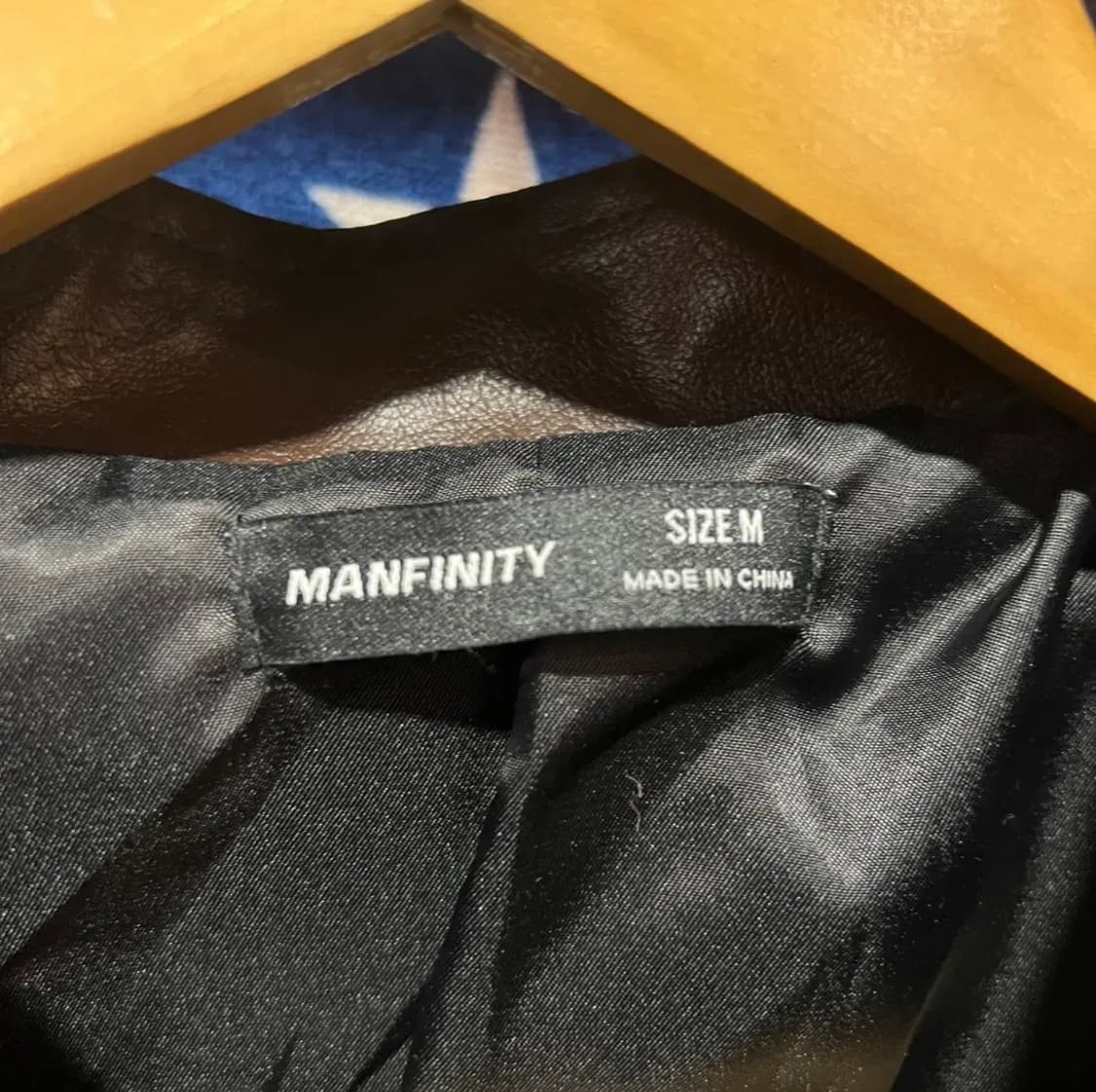 MANFINITY 브라운 레더 자켓 상품이미지3