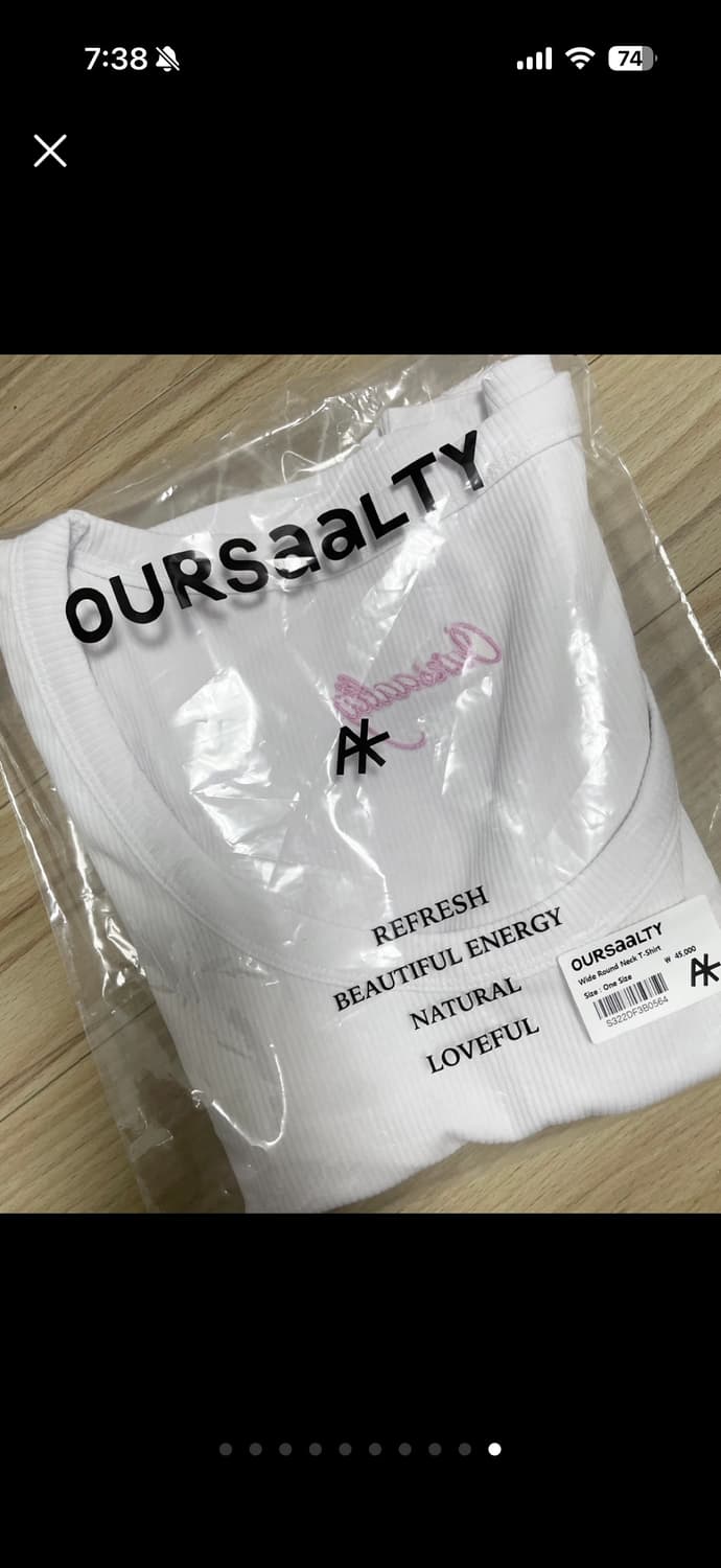 새상품) 아우어솔티 스쿱넥 화이트 상품이미지9