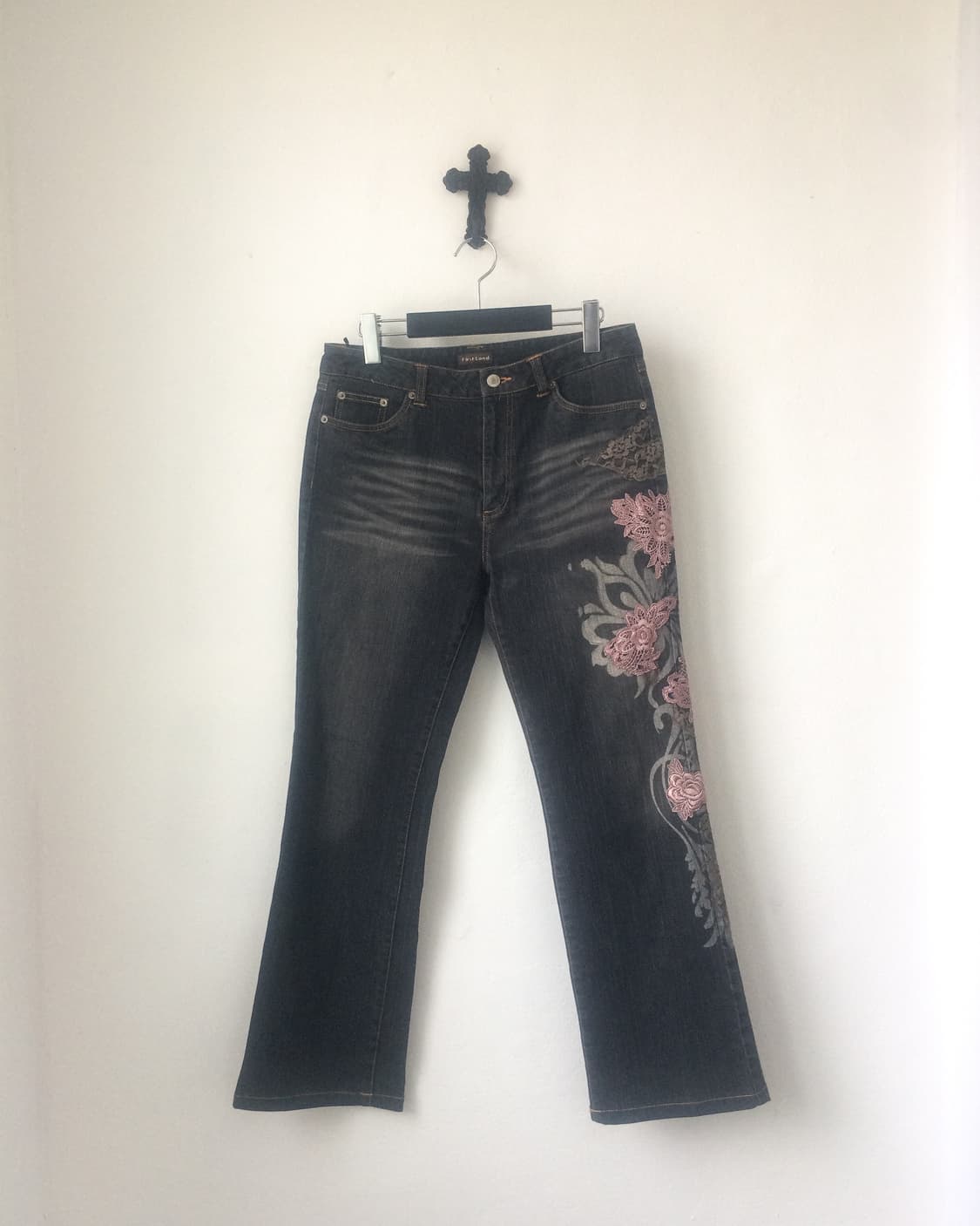 Oriental mood patch point denim pants 상품이미지1