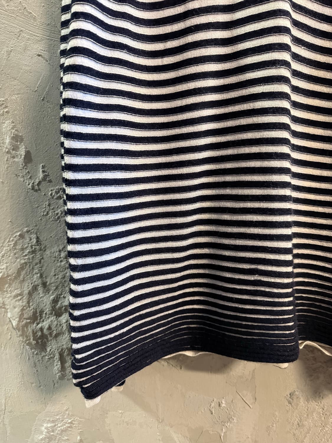 코스 COS 스트라이프 메리노 울 니트 네이비 아이보리 L 상품이미지2