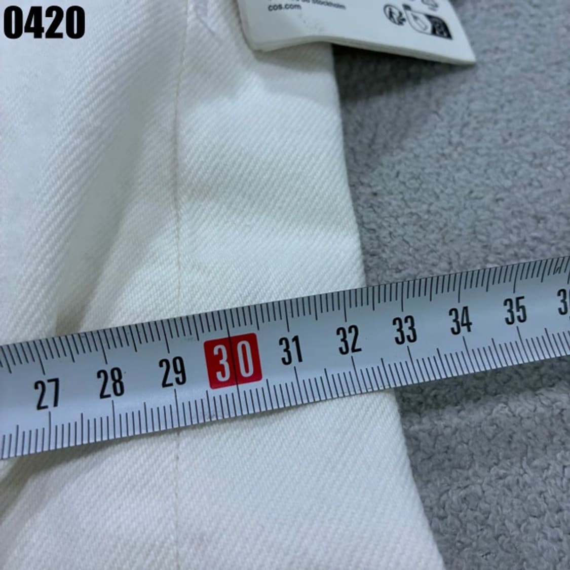 Cos 아이보리 카고 와이드 팬츠 m 상품이미지7