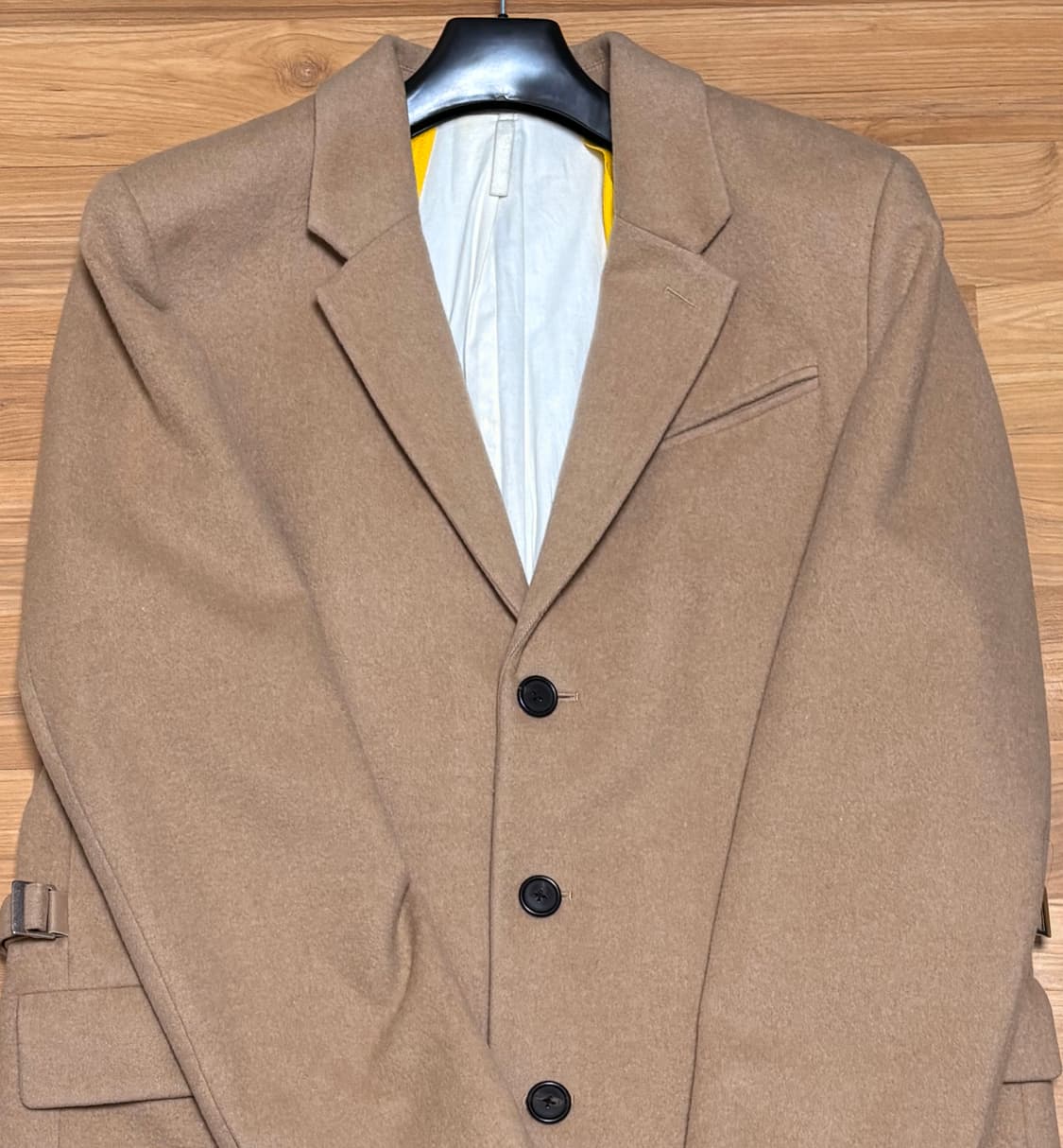 헬무트랭 캐시미어&울 싱글코트 카멜 상품이미지4