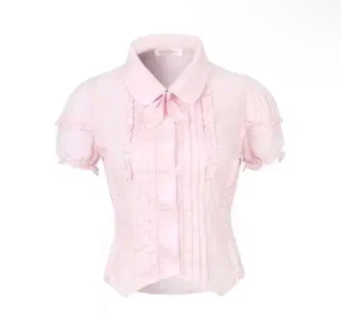 아이당 리프 블라우스 상품이미지1