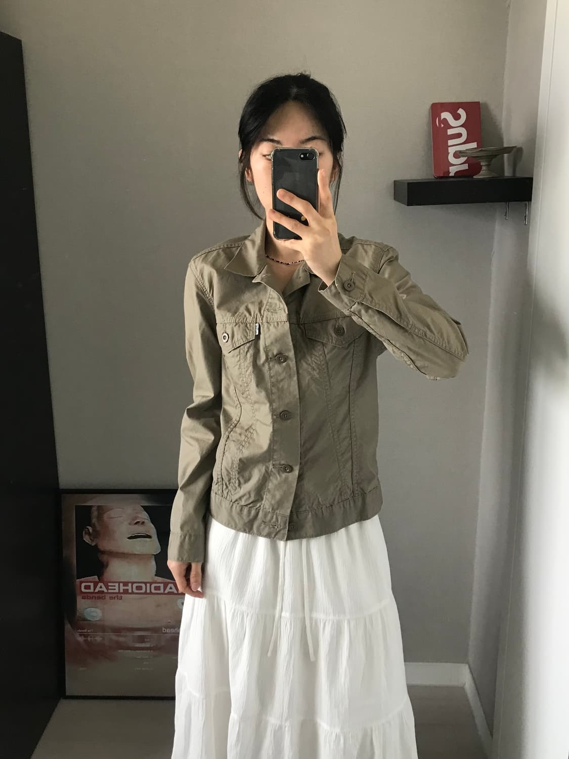 리바이스 베이지 트러커 셔츠 자켓 상품이미지4