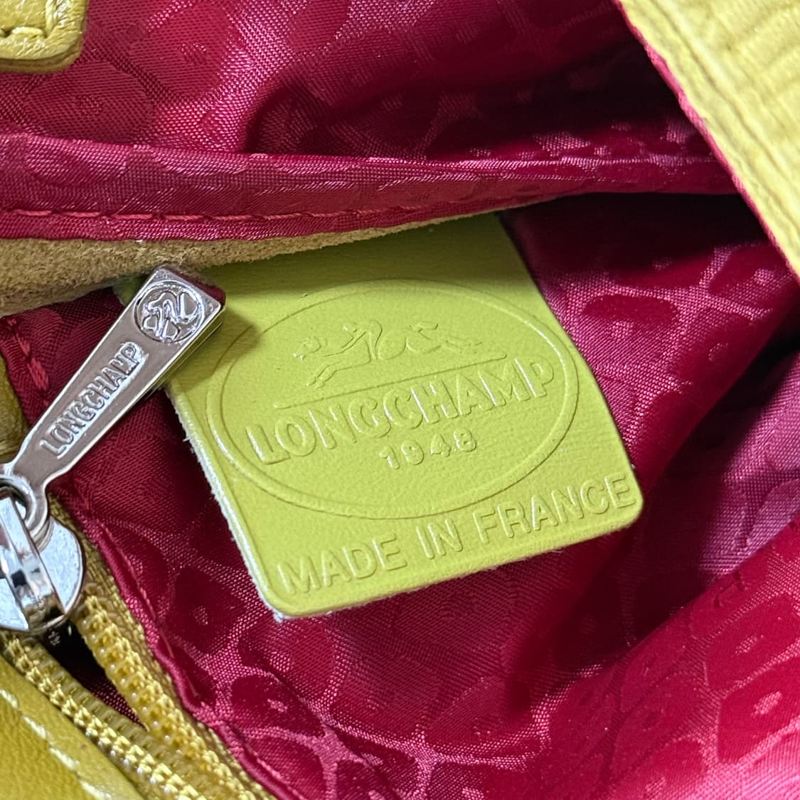 Longcamp 롱샴 모스그린 벨벳 숄더백 상품이미지9