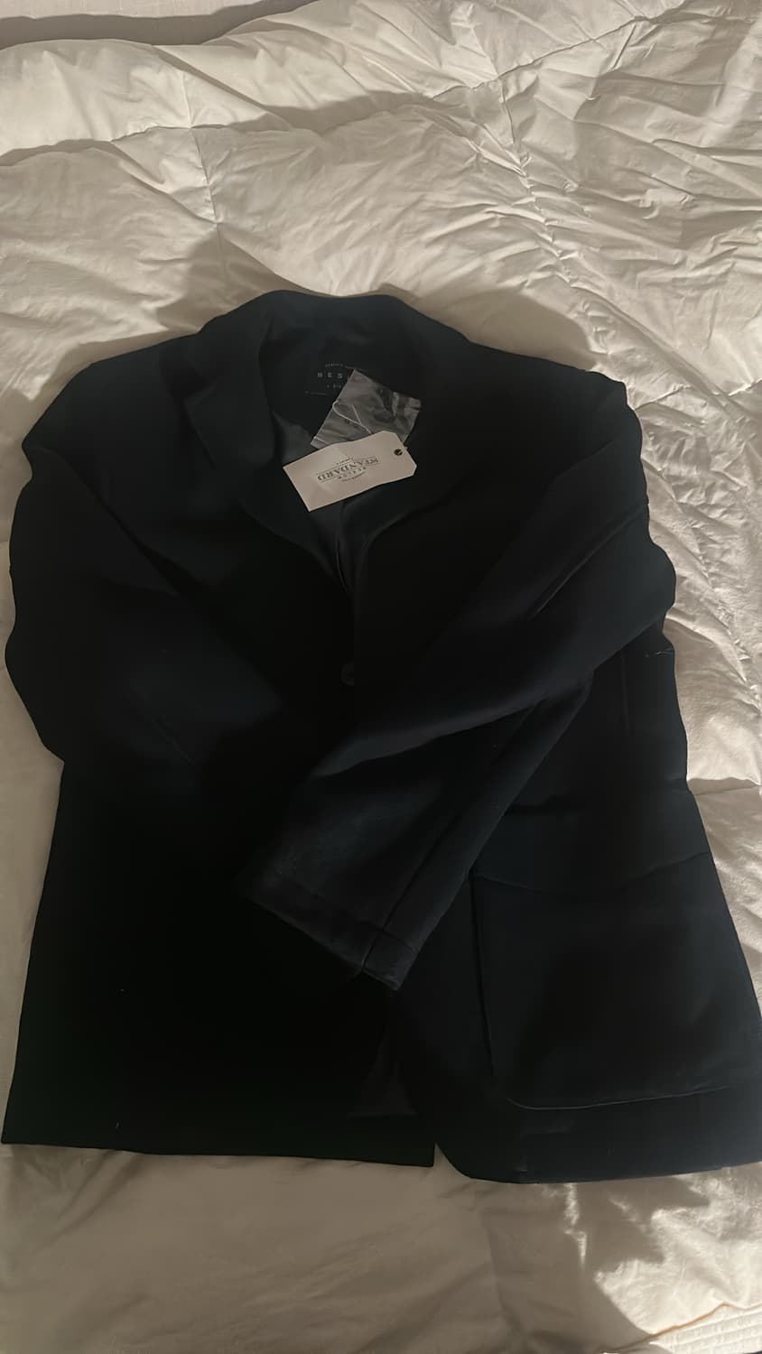 비슬로우  울 캐쥬얼 자켓 네이비 새상품 상품이미지1