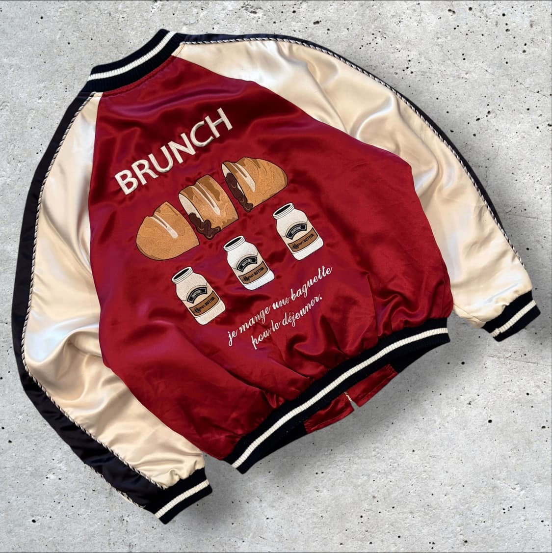 [M] 오아이오아이 브런치 버터 자수 스카쟌 집업 자켓 D726 상품이미지2