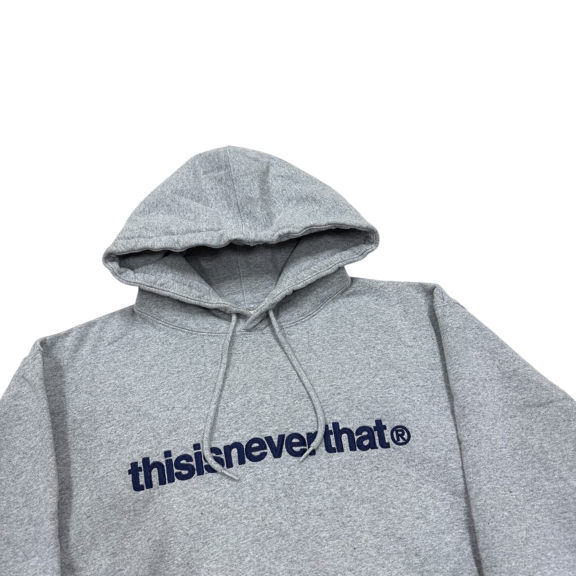디스이즈네버댓 T로고 스웻 후드티 헤더그레이 XL 상품이미지2