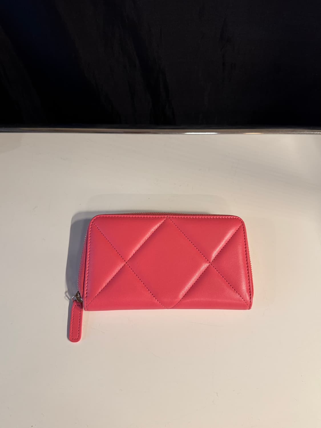 샤넬 클래식 퀄티드 캐비어 지갑 핑크 (2021) 상품이미지3