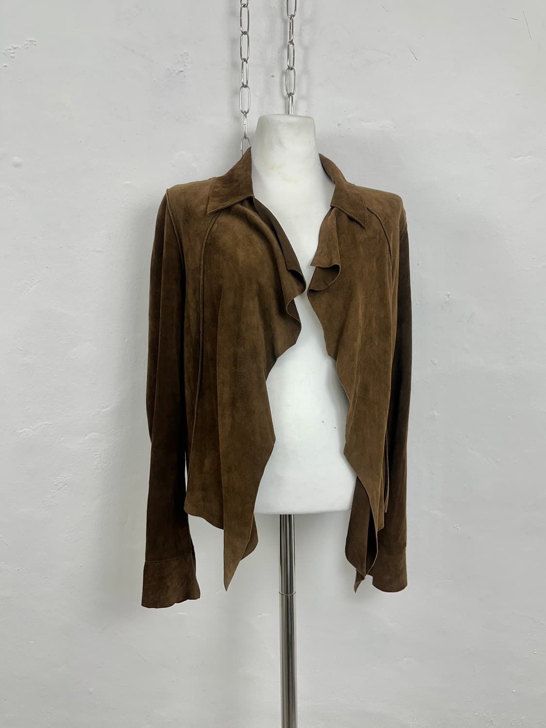 Suede Drape Open Jacket 상품이미지1