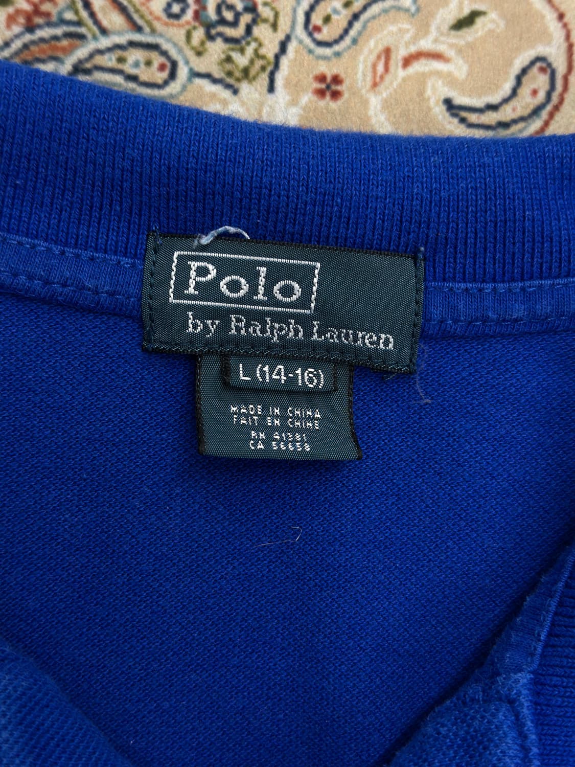 폴로 랄프로렌 블루/옐로우 빅포니 카라티  상품이미지5