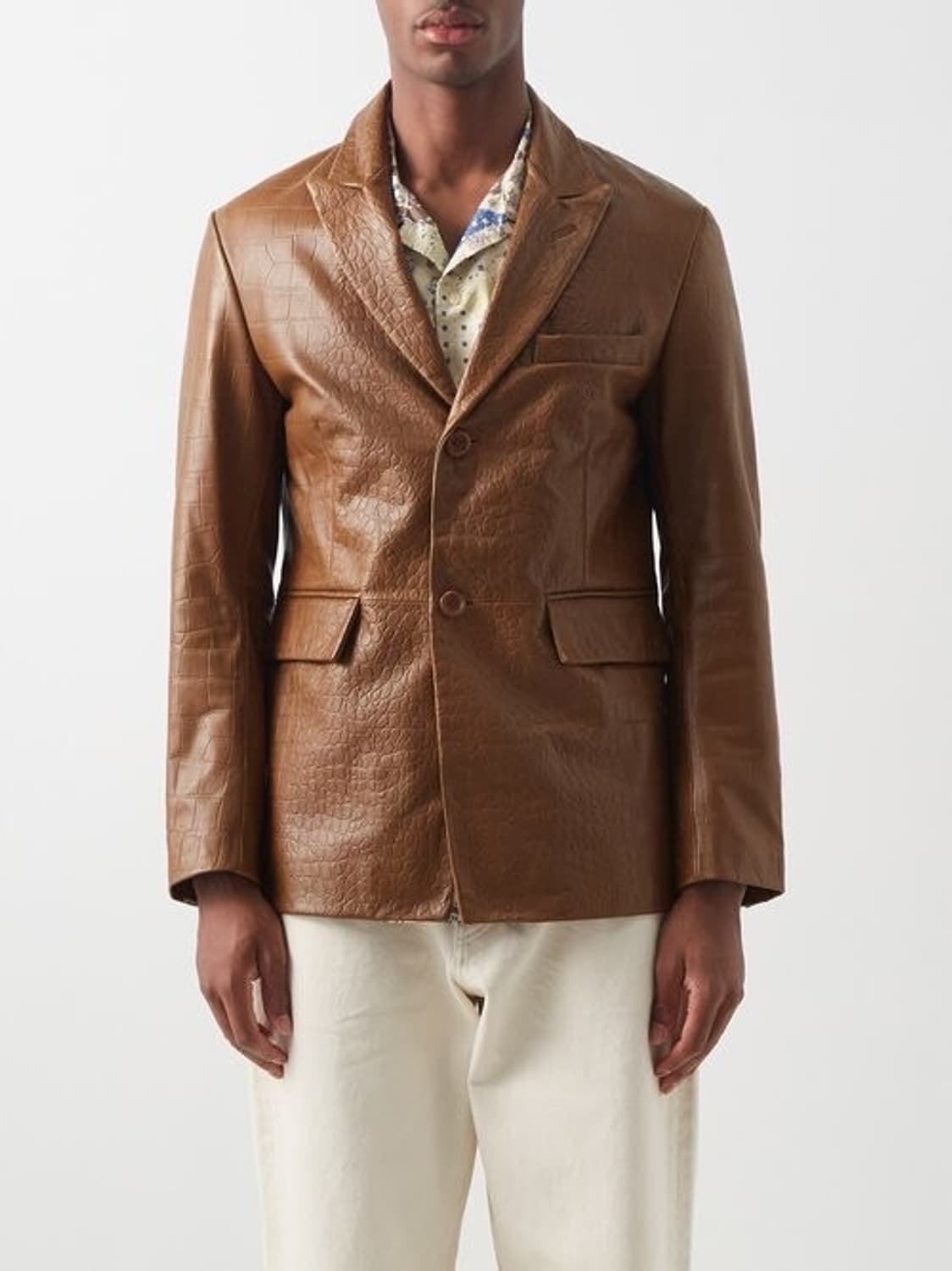 SUNFLOWER 선플라워 레더 블레이져 가죽 자켓 48(100) 상품이미지2