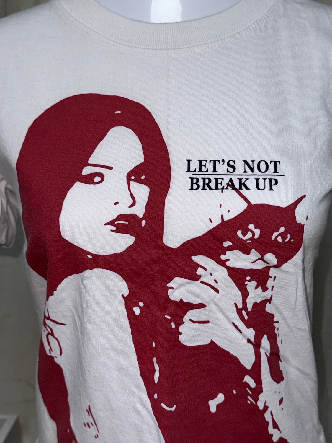 Vintage Red girl half T 상품이미지3