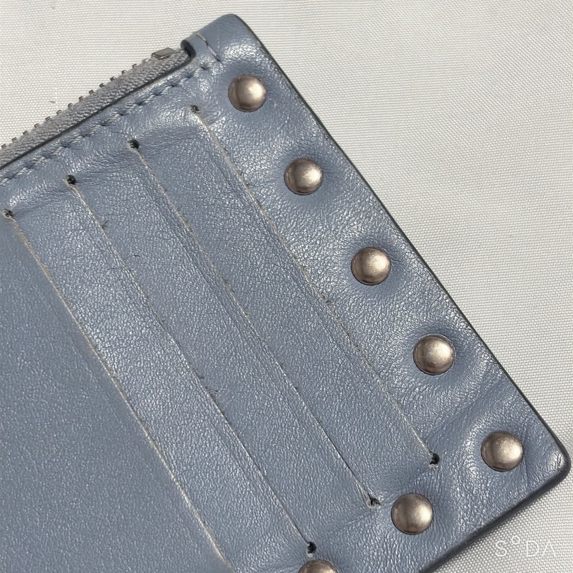 발렌티노 스터드 카드지갑 블루 풀세트 상품이미지5