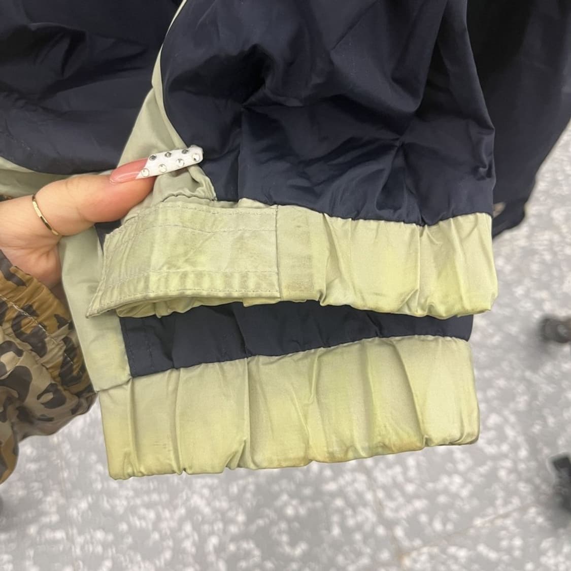 퀵실버 레트로 배색 반집업 바람막이 아노락 XL C10345 상품이미지7