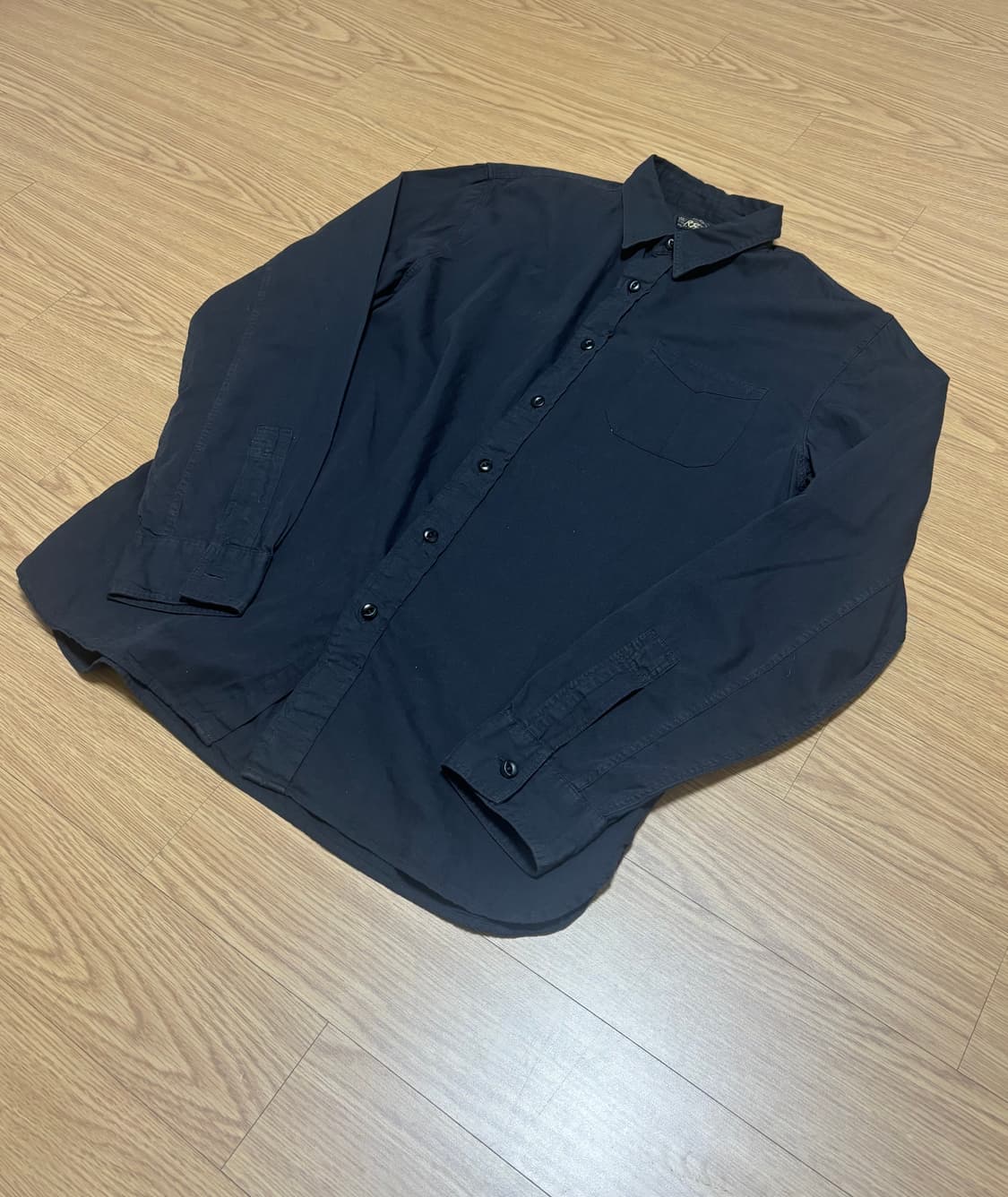 RRL 더블알엘 블랙 워싱 코튼 셔츠 M 상품이미지2