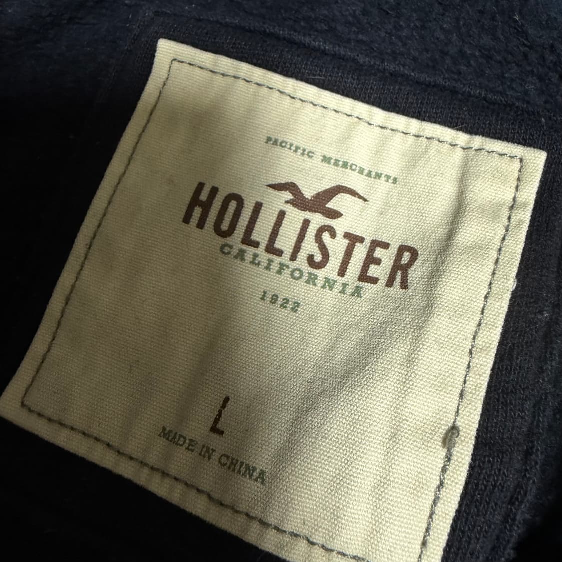홀리스터 네이비 후드집업 L 상품이미지3