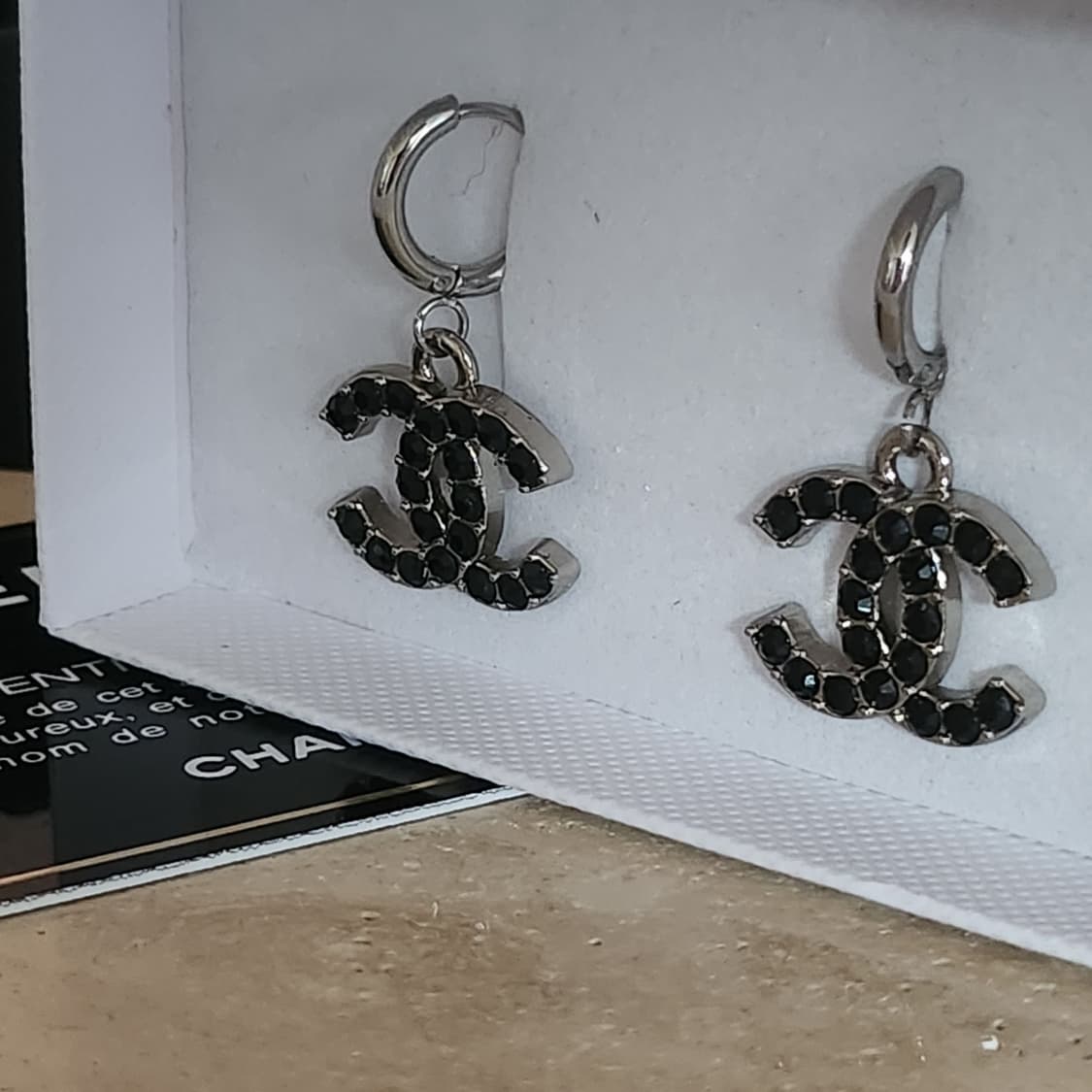 샤넬 정품 빈티지 업사이클링 귀걸이 상품이미지2