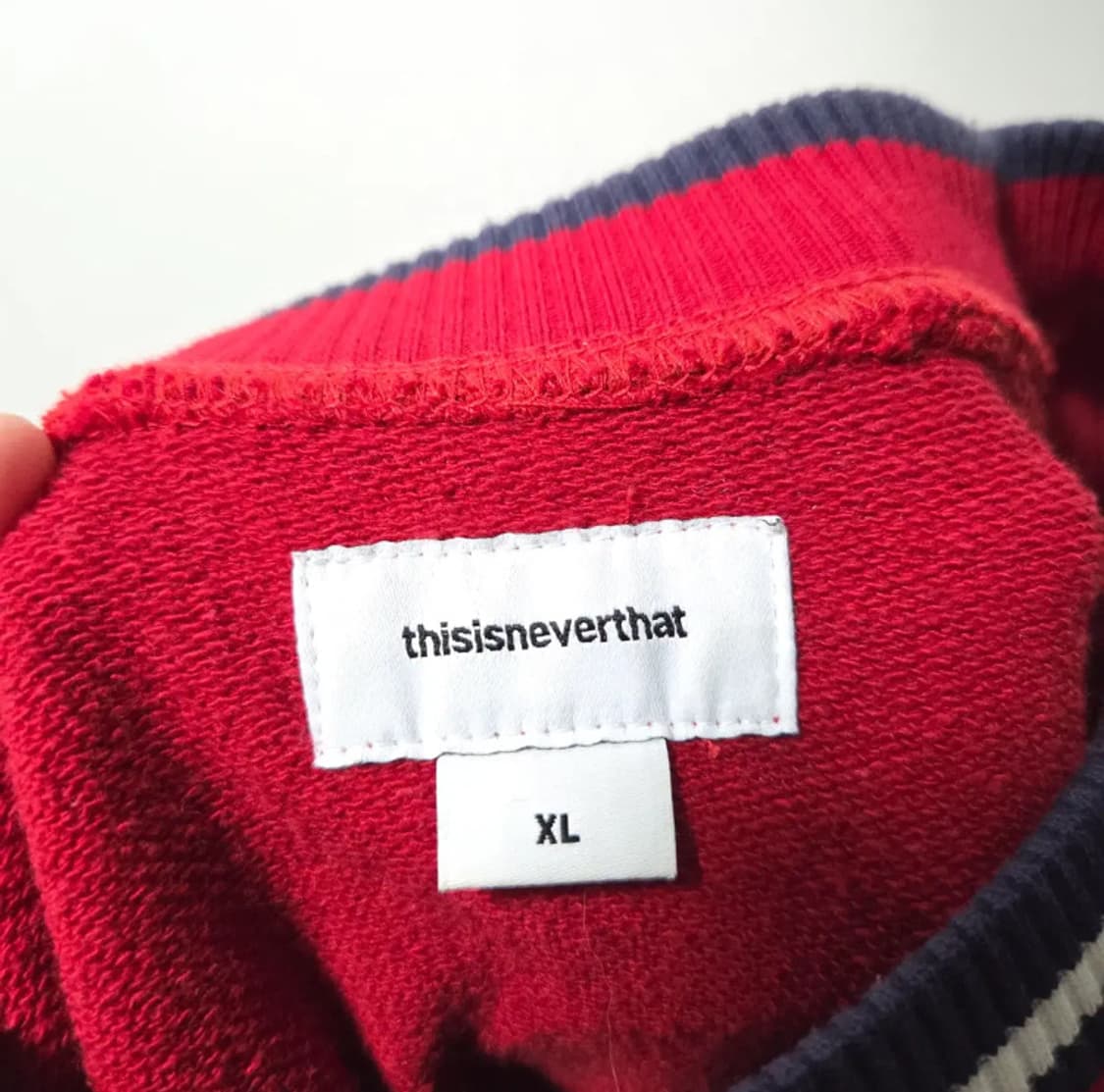 (XL) 디스이즈네버댓 레드 크루넥 상품이미지3