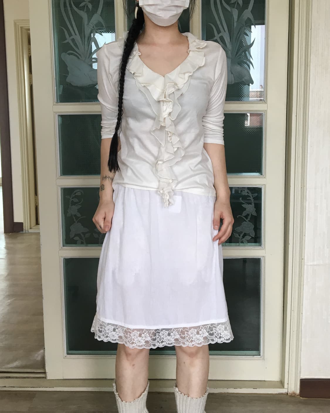 Ruffle point sleeve 상품이미지1