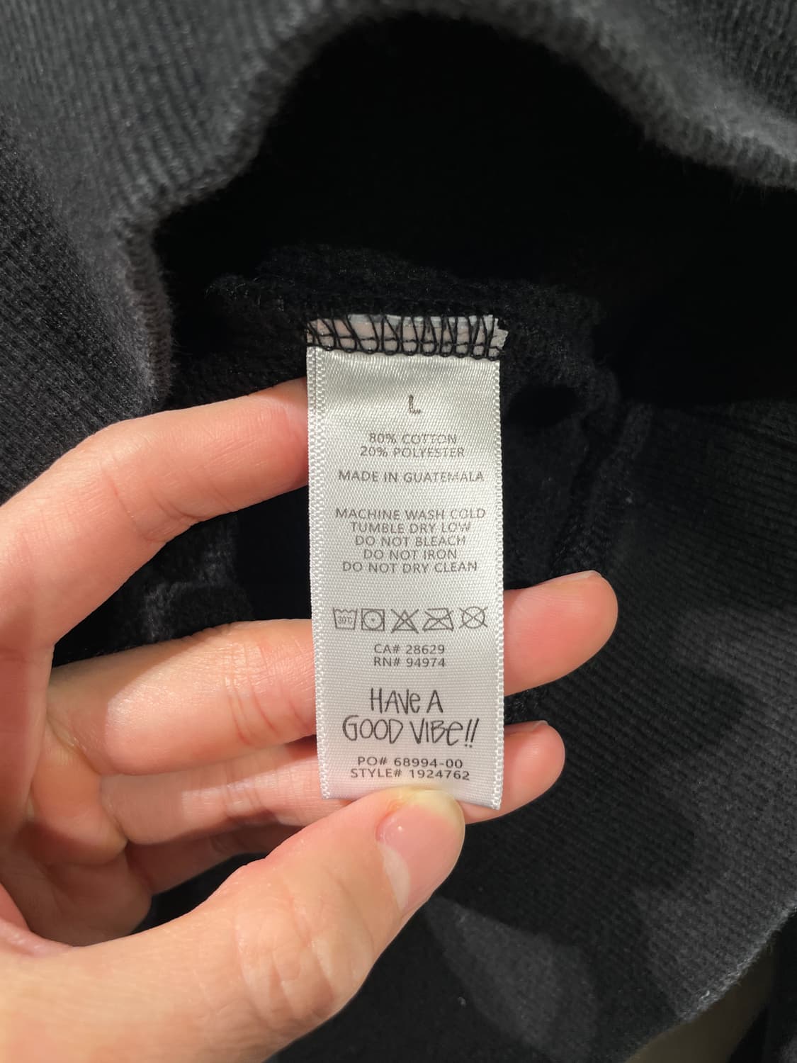 스투시 블랙 로고 베이직 캥거루 포켓 후디 상품이미지9