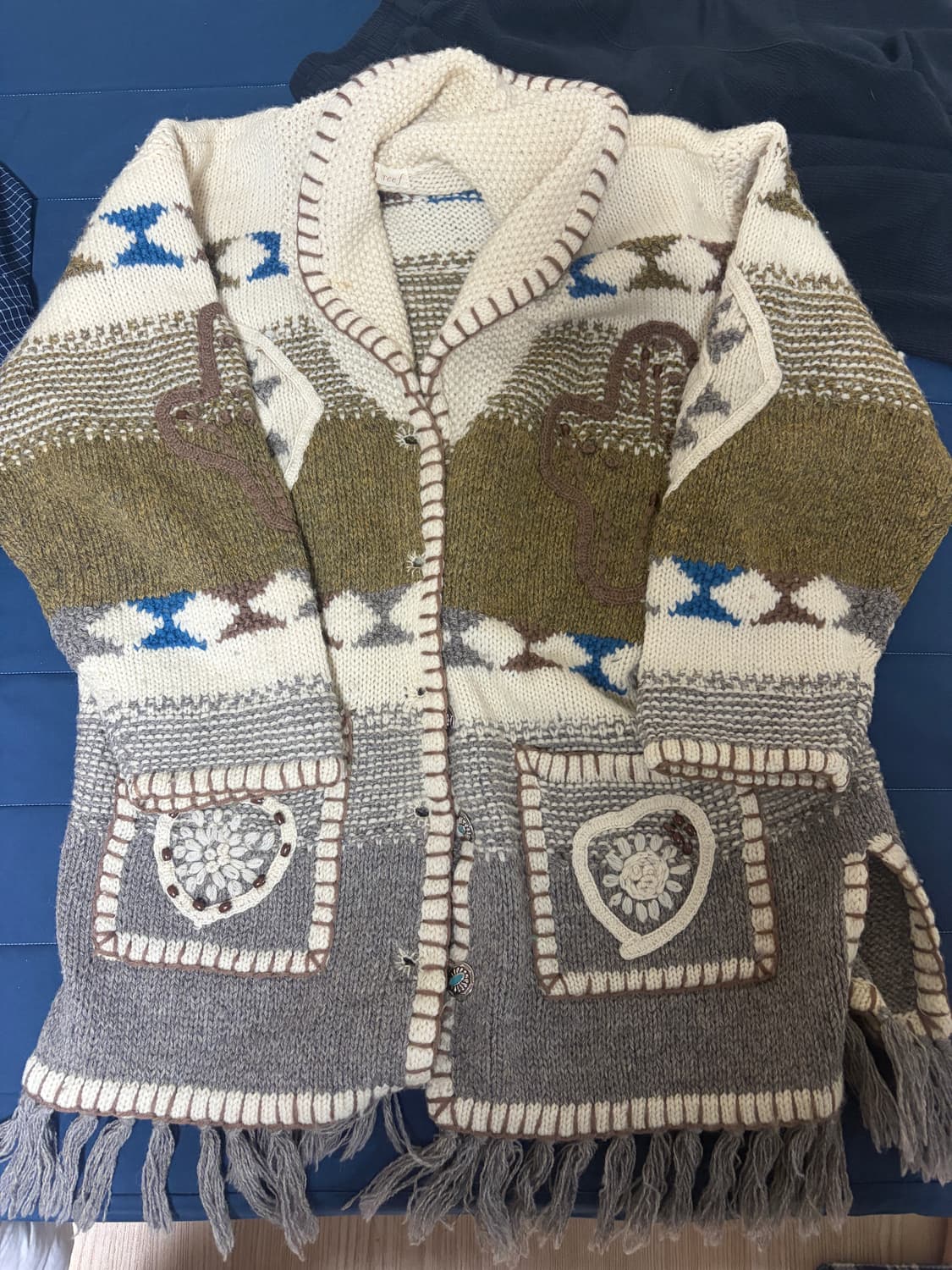 빈티지 니트 가디건 상품이미지3