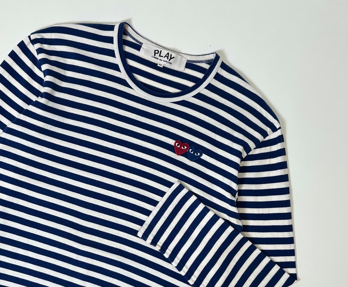 플레이 꼼데가르송 스트라이프 롱슬리브 상품이미지2