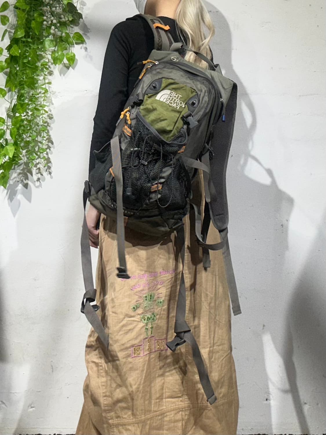 노스페이스 카키 고프코어 백팩 등산용 백팩 가방  상품이미지1