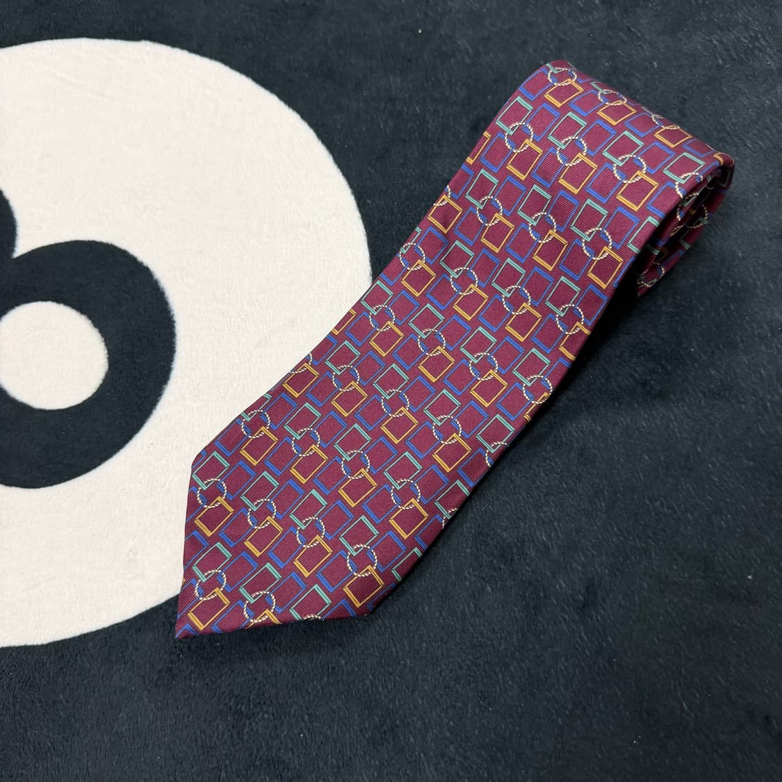 디올 빈티지 실크 넥타이 (Wine) 상품이미지1