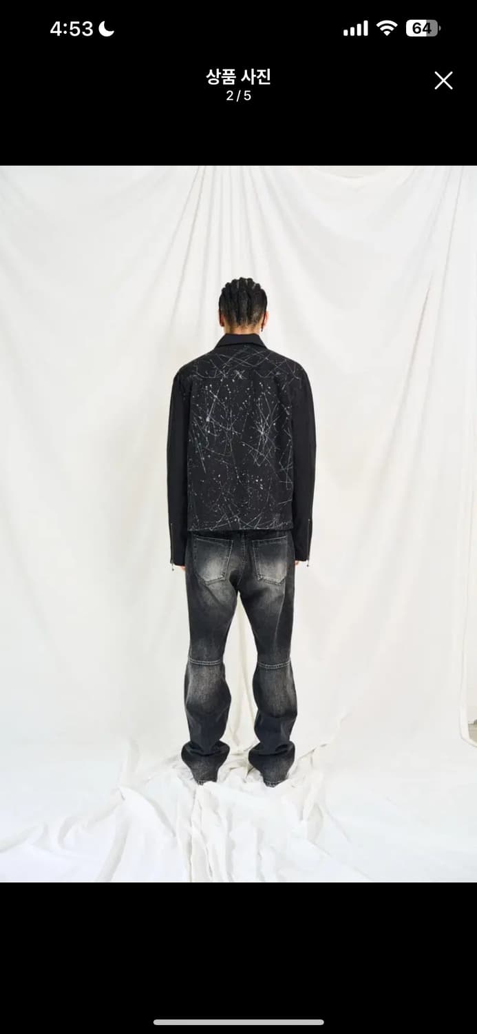 웨스켄 페인팅 라이더 자켓 상품이미지2