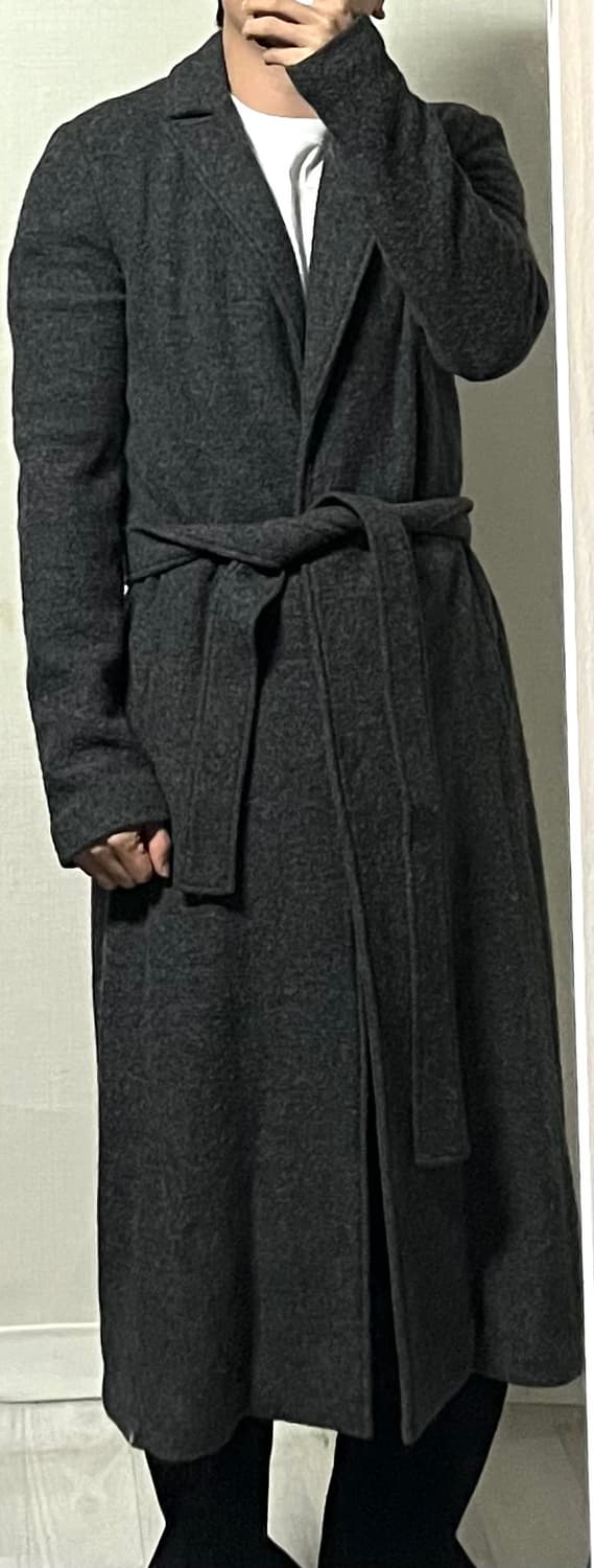 알마니 익스체인지 울 롱코트 상품이미지1