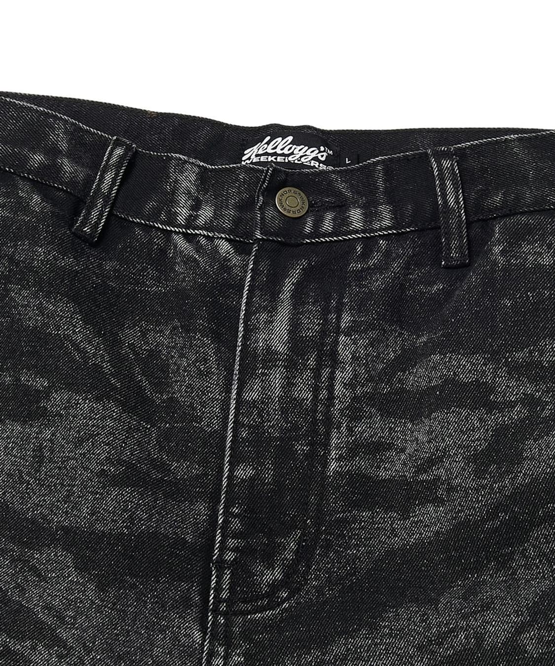 위캔더스 켈로그 타이거 카모 팬츠 청바지 블랙 XL 상품이미지3