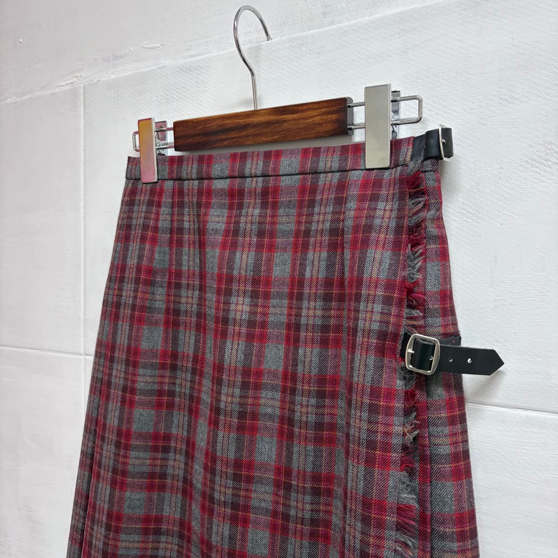 LAURA ASHLEY 로라애슐리 플리츠 주름 랩 스커트  상품이미지2