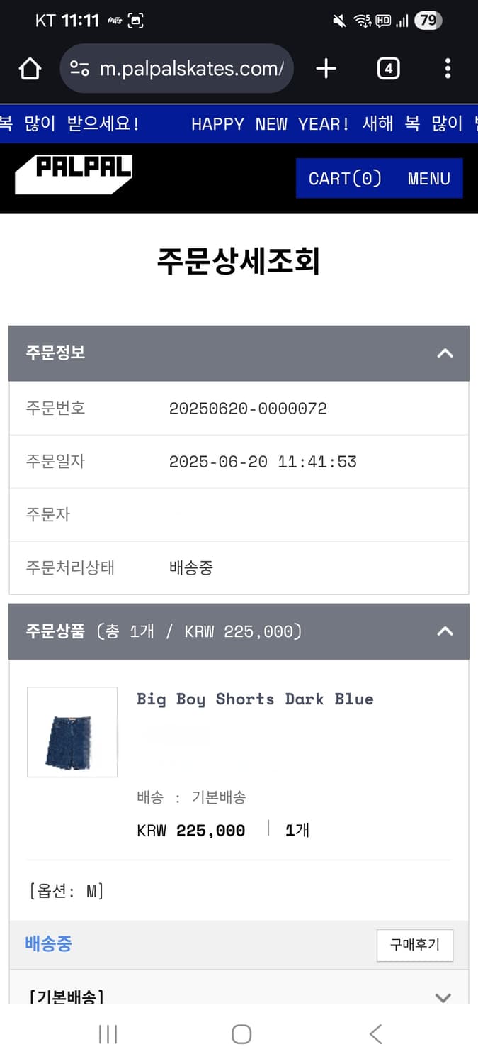 폴라스케이트 빅보이 쇼츠 다크 블루 M 상품이미지8