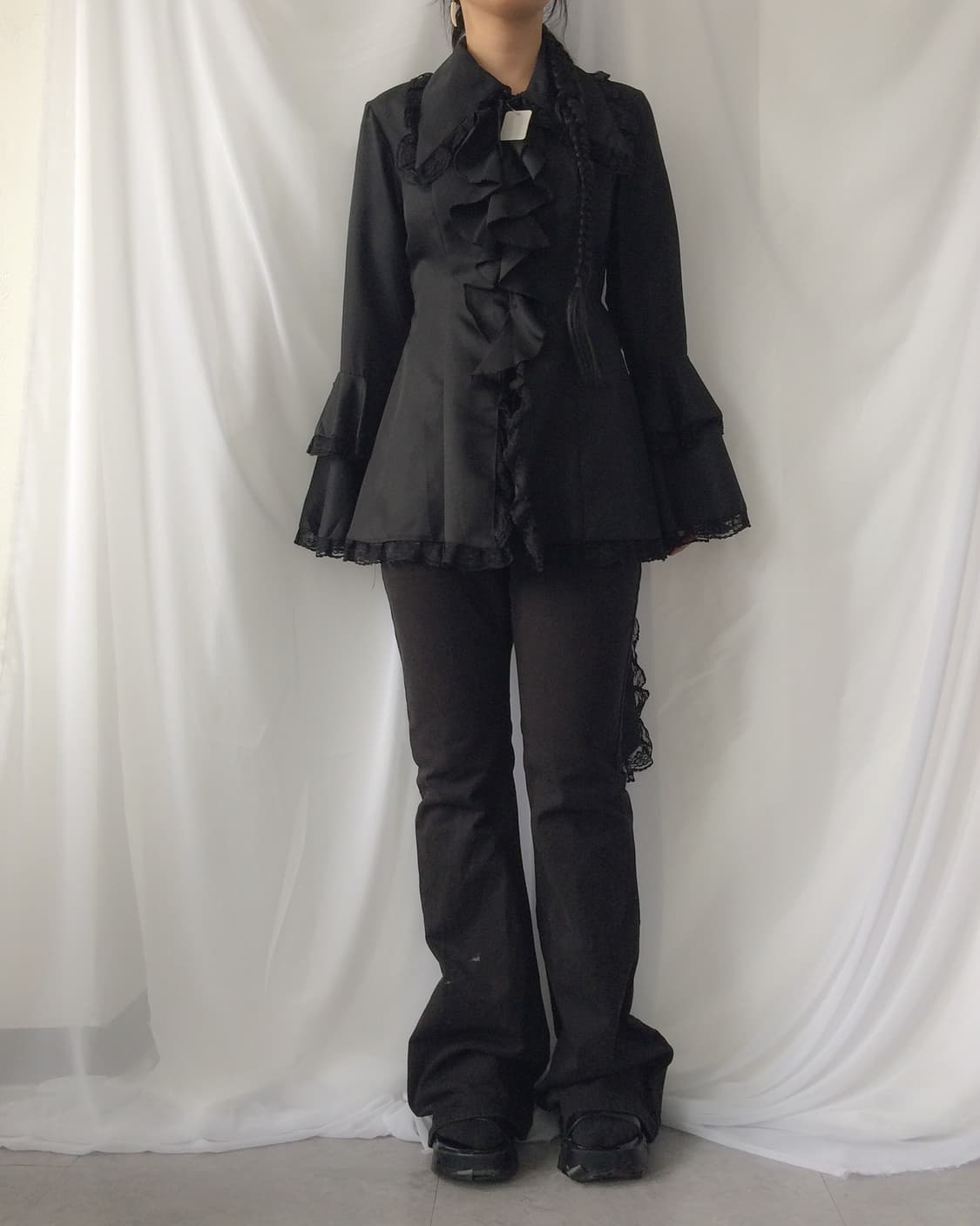 Lace trimming gothic mood jacket 상품이미지7