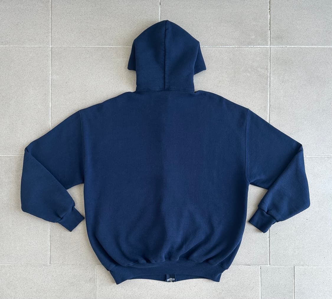 90s 빈티지 러셀 후드집업 네이비 XL 상품이미지2