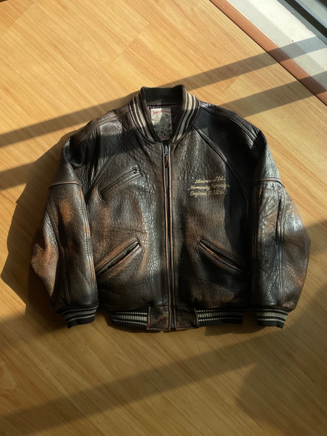 90’s 아비렉스 아이콘 레더자켓 상품이미지2
