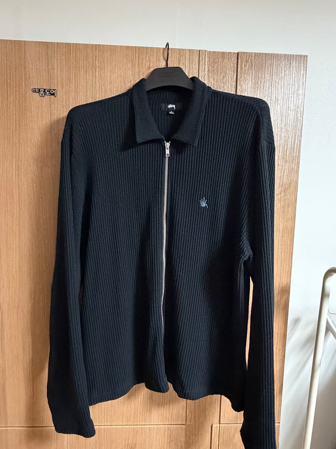 [L] 스투시 빅 써멀 집 셔츠 블랙 상품이미지2