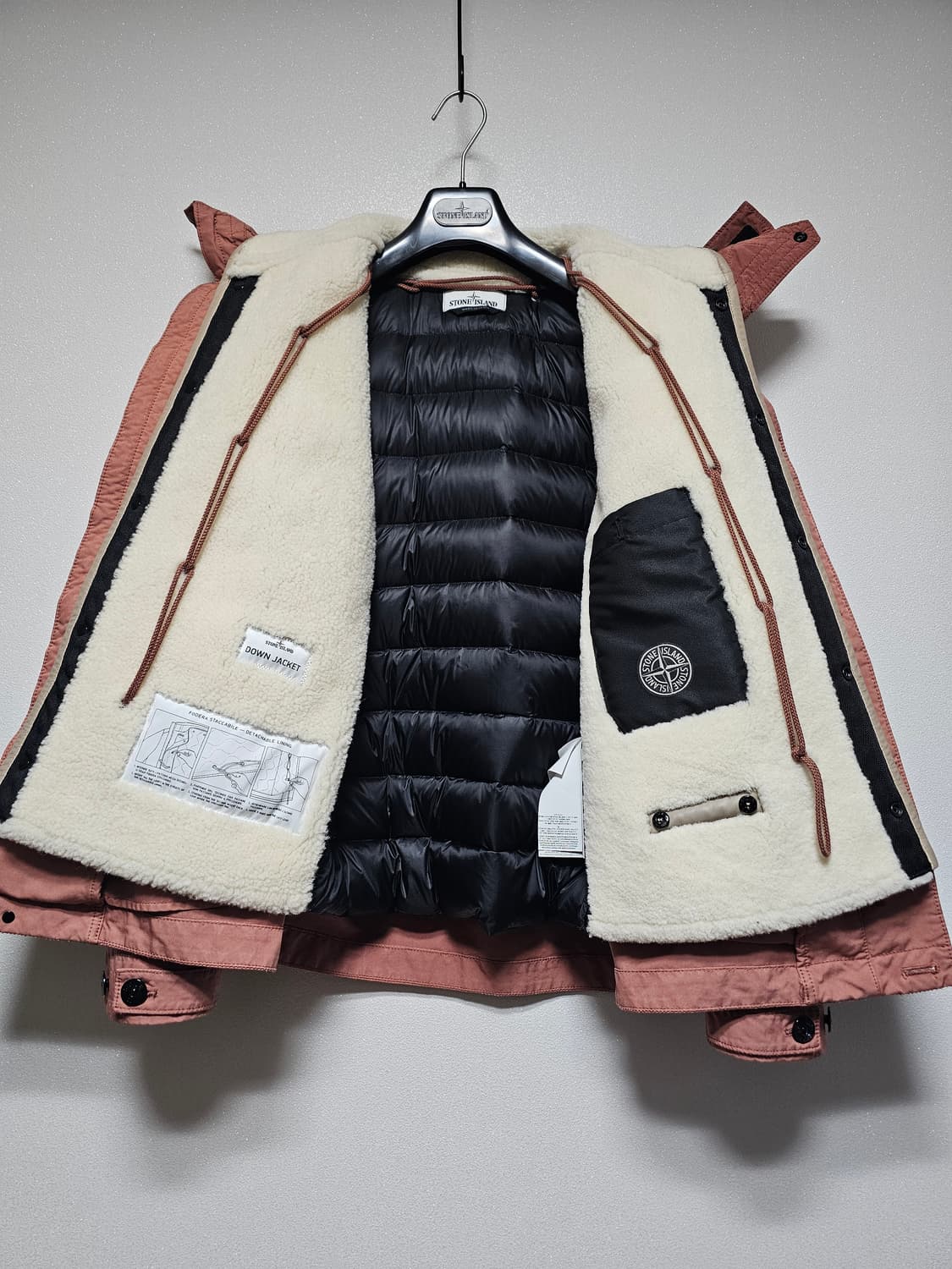 스톤아일랜드 양털 내피 다비드 TC 패딩 자켓 상품이미지6