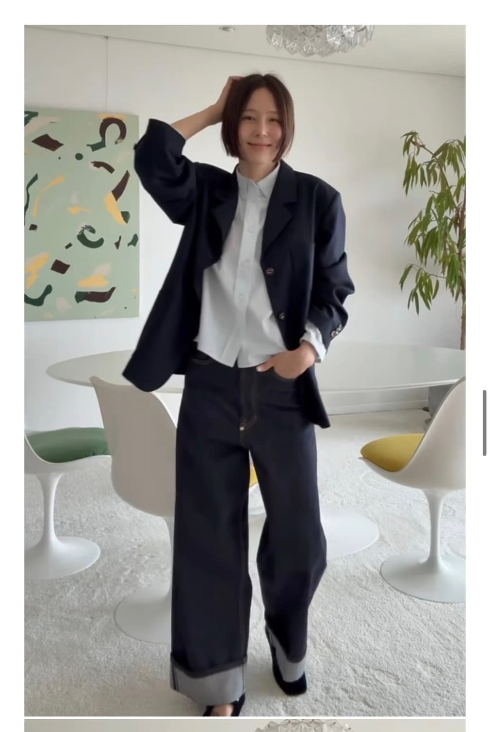 The Aperture 디애퍼쳐 P2 크런치 데님 블루 S 상품이미지3