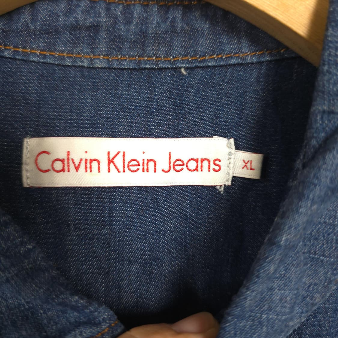 남성용 캘빈클라인 진 Calvin Klein Jeans 데님 셔츠 XL 상품이미지7
