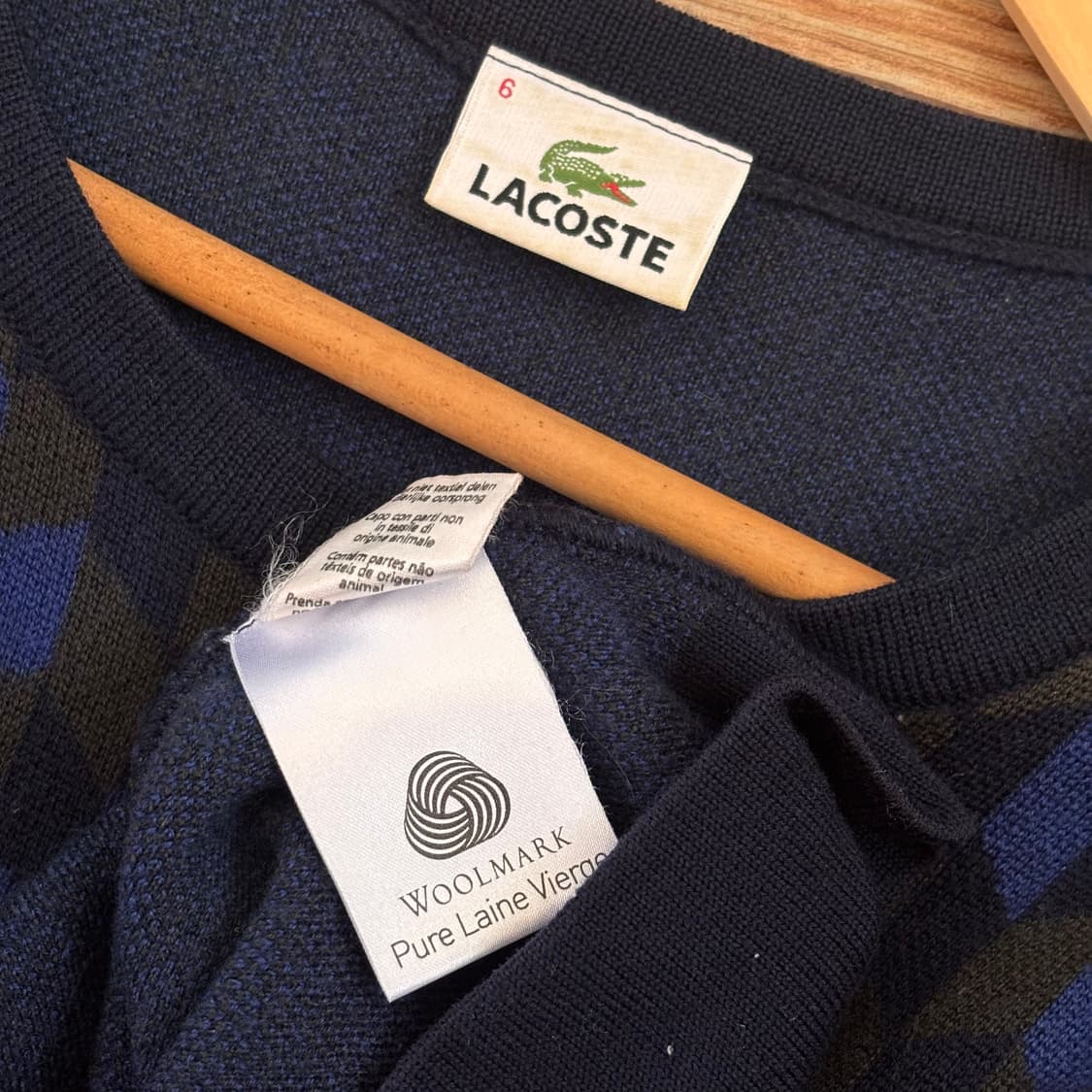 라코스테 퓨어울 빅사이즈 니트 120 명품 패턴 가성비 상품이미지7