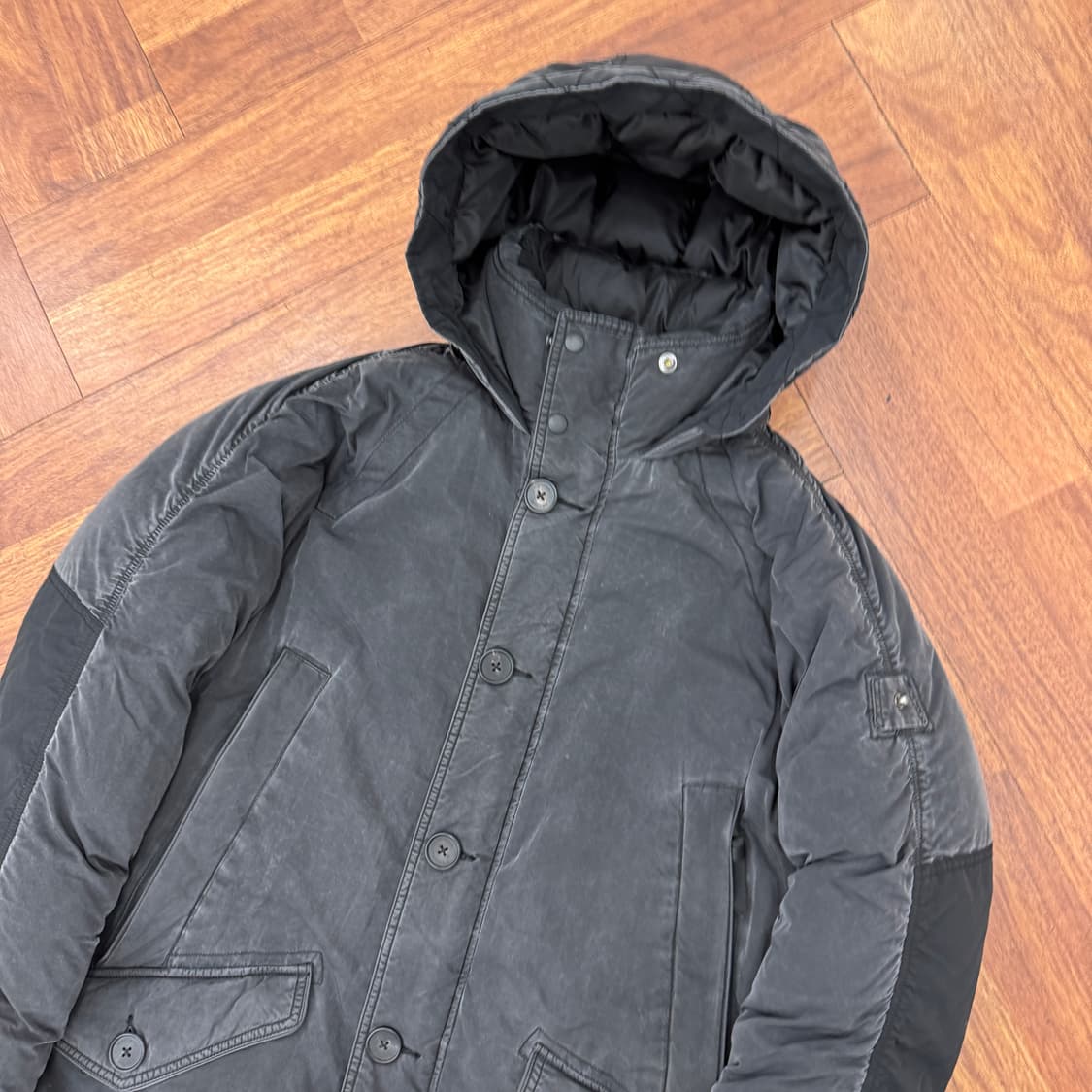 110 series 시리즈 나누크 피그먼트 워싱 구스다운 패딩 자켓  상품이미지4