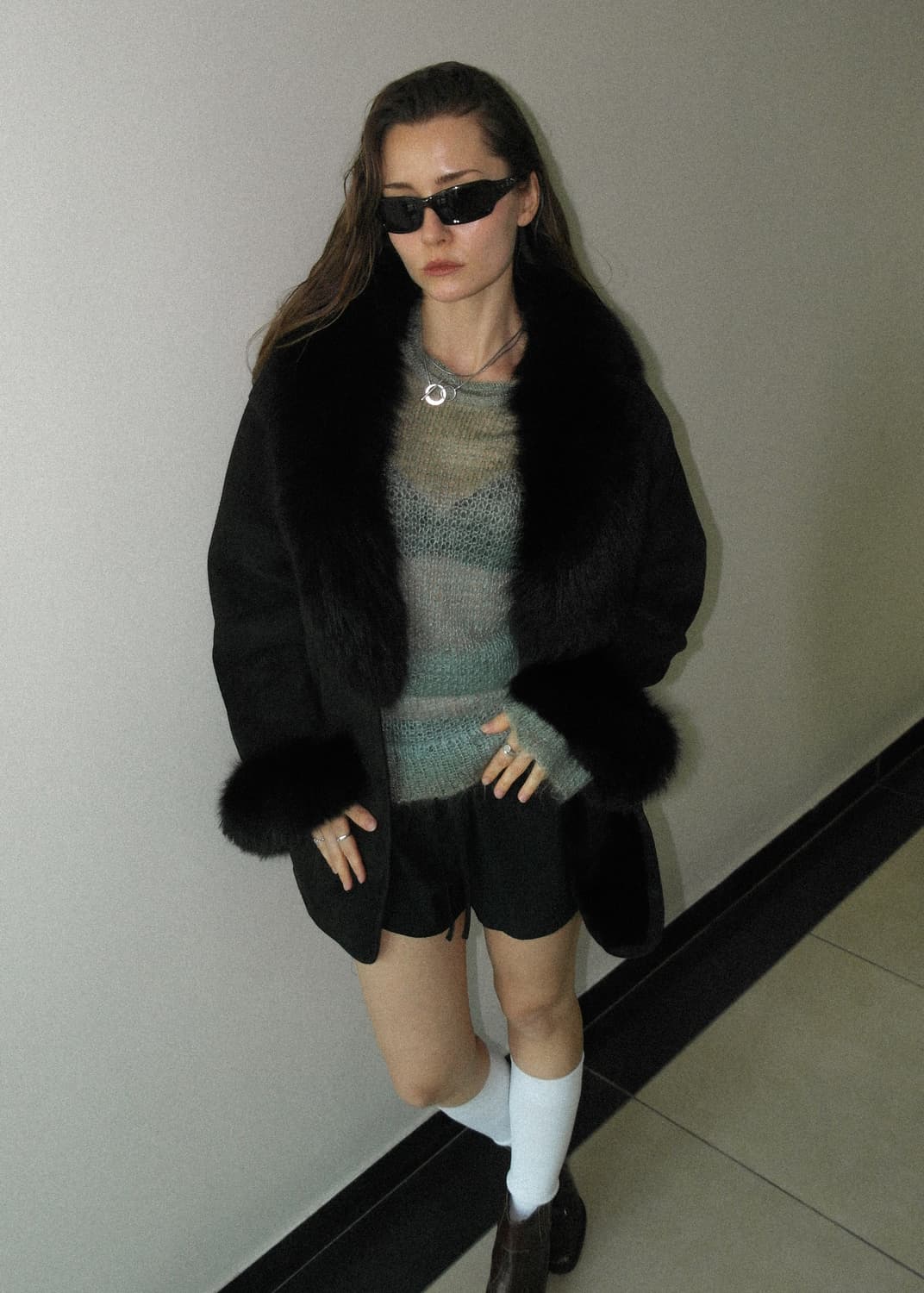 무스탕 양털 코트 상품이미지2