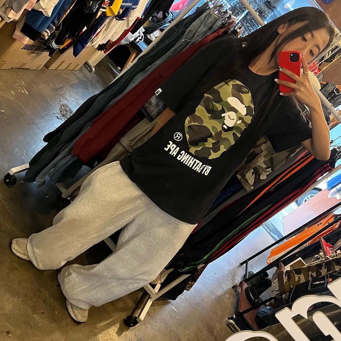 Bape Big Camo College T-shirt  상품이미지10