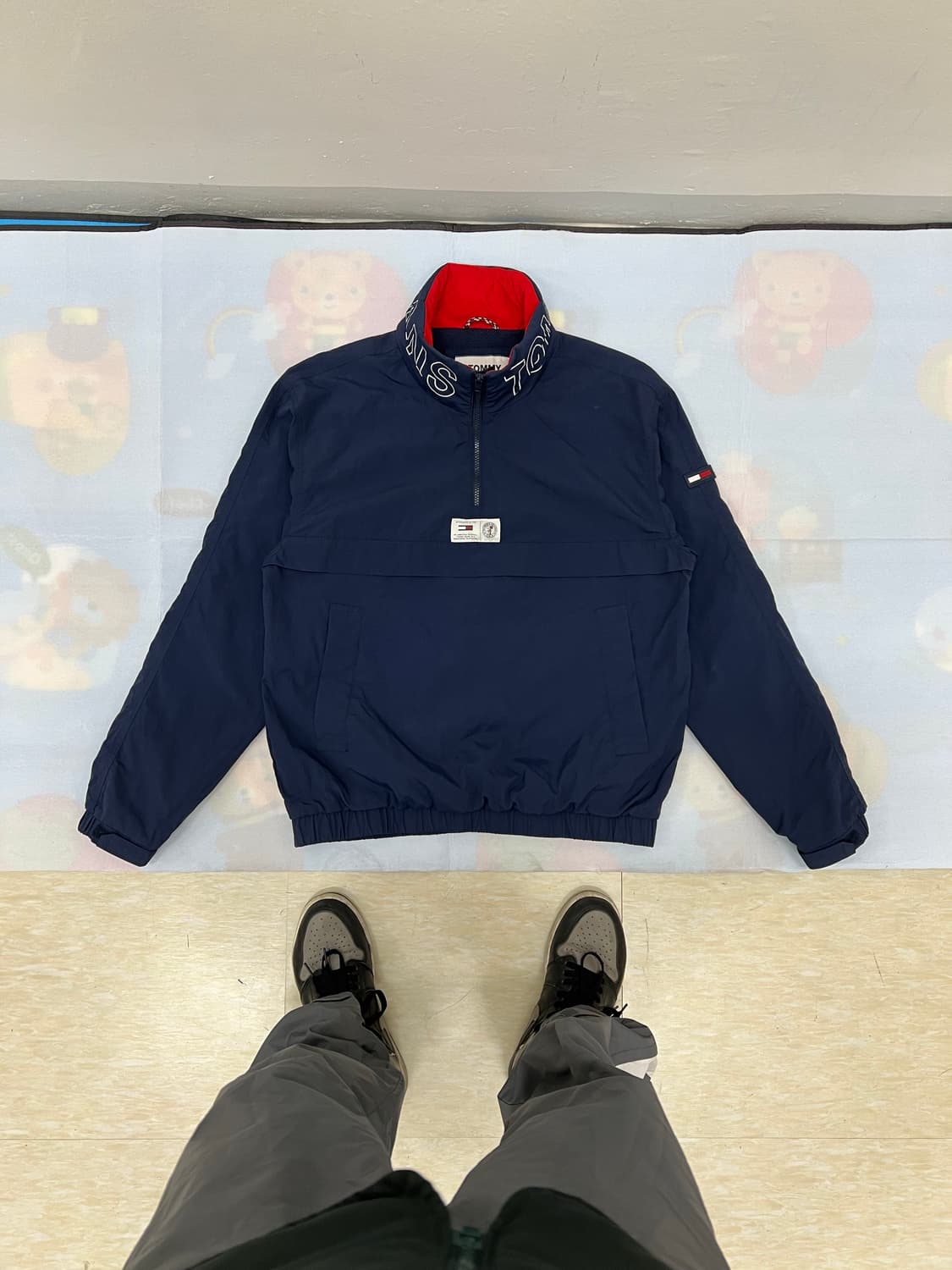 타미진스 반집업 후드 바람막이 웜업 L 상품이미지5